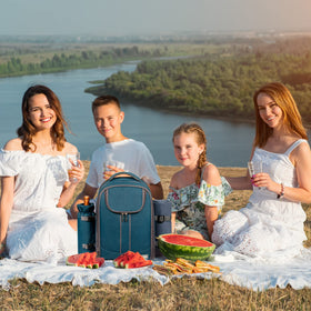 Hap Tim fleece blanket 45x53in ready for cozy picnics on grass
