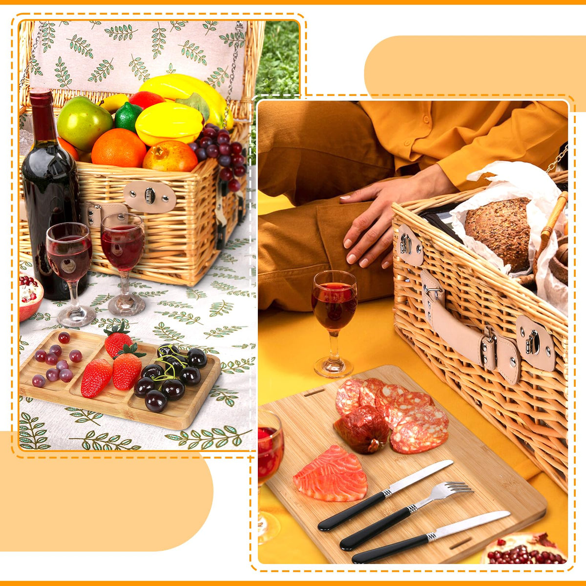 Hap Tim side wine bag and cozy blanket for outdoor meals