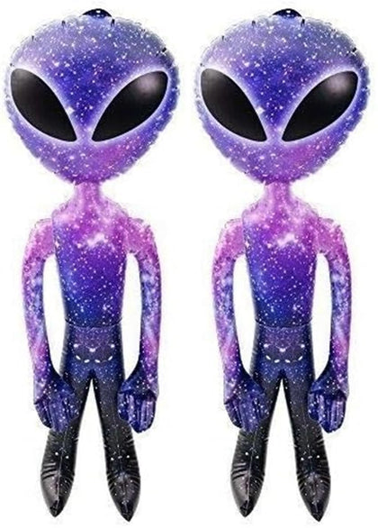 HAPPY DEALS Galaxy Space Alien Inflate stands 36 inches tall for striking party decor