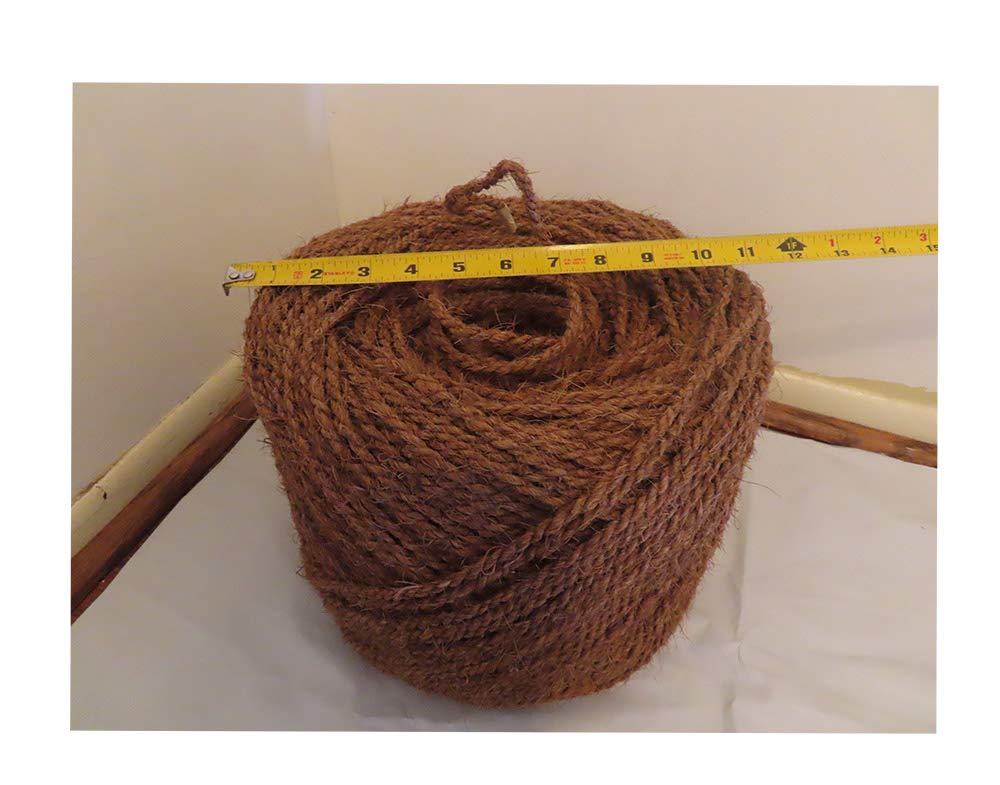 Happy House coir twine center-pull spool enables tangle-free unwinding