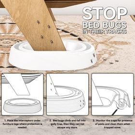 Durable PP and rubber build ensures long-lasting bed leg traps for ongoing protection.