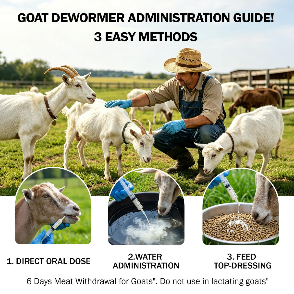 Happy Saffron Plus dewormer is safe for pregnant ewes and does