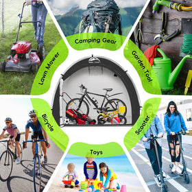 Happy Travel bike storage tent folded compact size for easy transport.