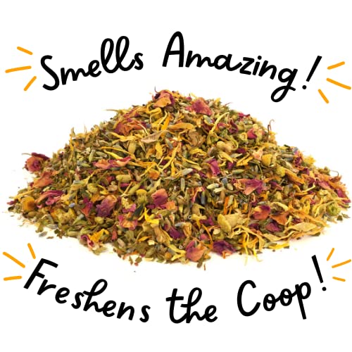 Happy Trees Chicken Nesting Herbs inside coop creating a calm fragrant environment for layers