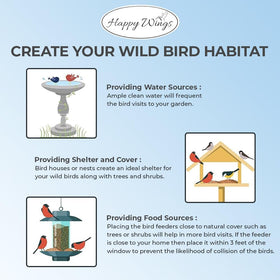 Happy Wings no-mess seeds reduce husk litter around feeders
