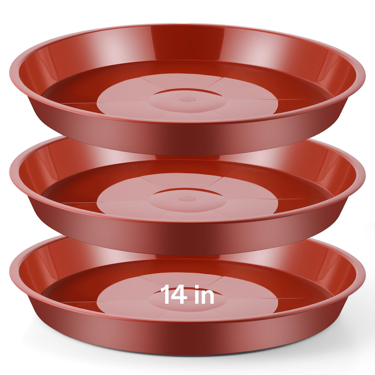 HappyAlley ground bird bath bowl with terracotta finish for garden hydration
