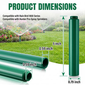 HappyAlley compatibility with Rain Bird 1800 and Hunter PRO-Spray sprinkler heads