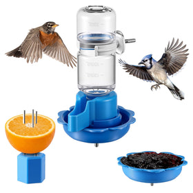 HappyAlley Outdoor feeding set enhances backyard viewing and attraction