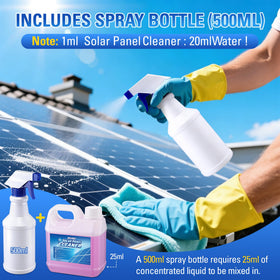 HappyAlley rooftop cleaning action removes dust and bird droppings from solar panels.