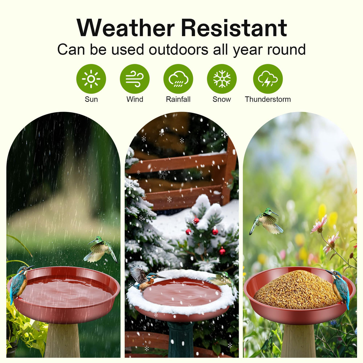HappyAlley terracotta finish blends with garden beds and patios