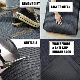 HappyBeeFlying water-dust absorbing mat helps keep floors dry.
