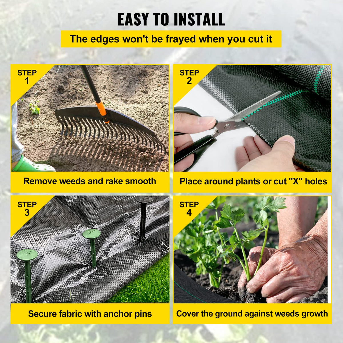 Happybuy easy-cut fabric with green stripes enables quick DIY sizing.