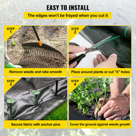 Happybuy easy-cut fabric with green stripes enables quick DIY sizing.