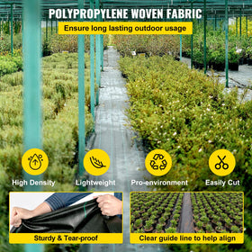 Happybuy weed barrier bed with shading suppresses weed growth naturally.