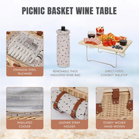 HappyPicnic stainless cutlery kit for effortless outdoor dining.