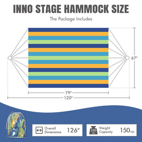 HappyPicnic hammock with carry bag, easy portability for camping or travel.