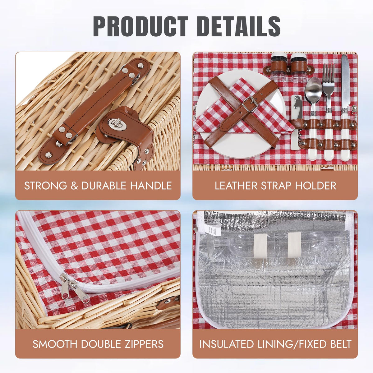 HappyPicnic porcelain-plates add a touch of elegance.