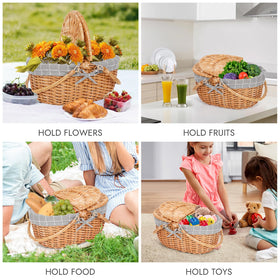 HappyPicnic lace detail adds vintage charm to the basket
