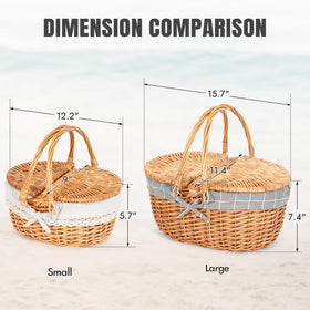 HappyPicnic multipurpose basket ready for snacks, flowers, and decor