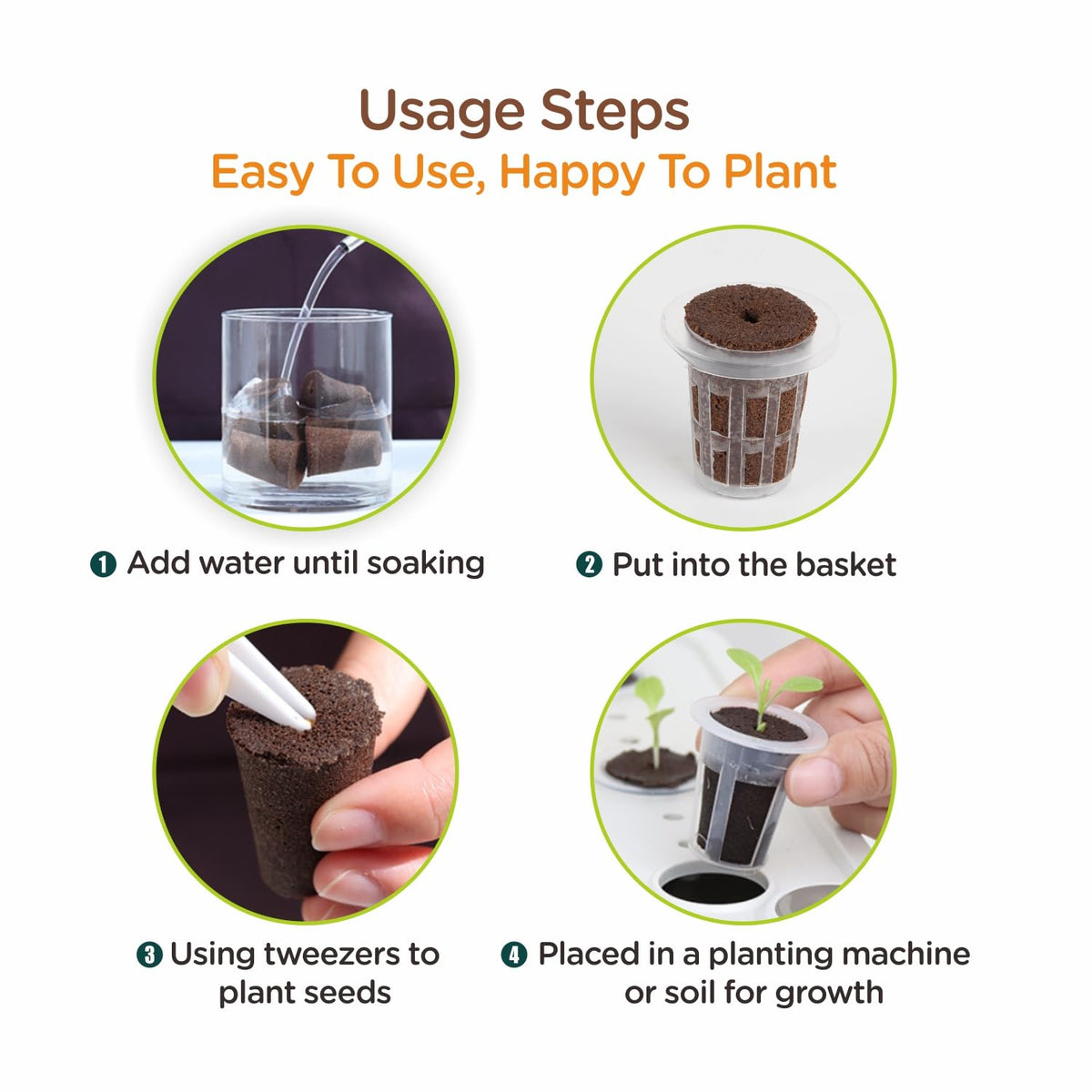Hapxalie indoor/outdoor planting with biodegradable material supports eco-conscious growers.