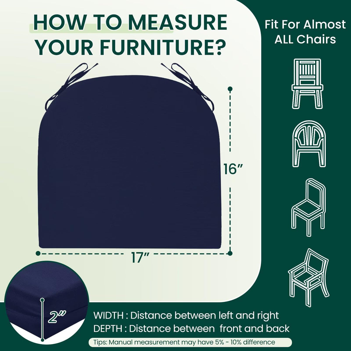 HARBOREST cushions are easy to wipe clean for quick outdoor maintenance.