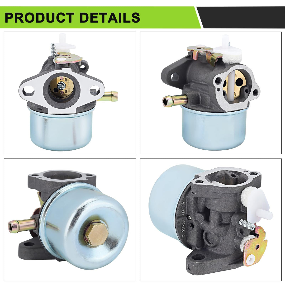 Harbot 499059 carburetor materials emphasize corrosion resistance and durability.