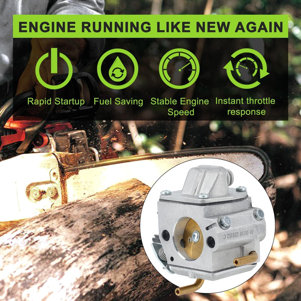 Harbot MS440 fuel line segment for reliable fuel delivery.