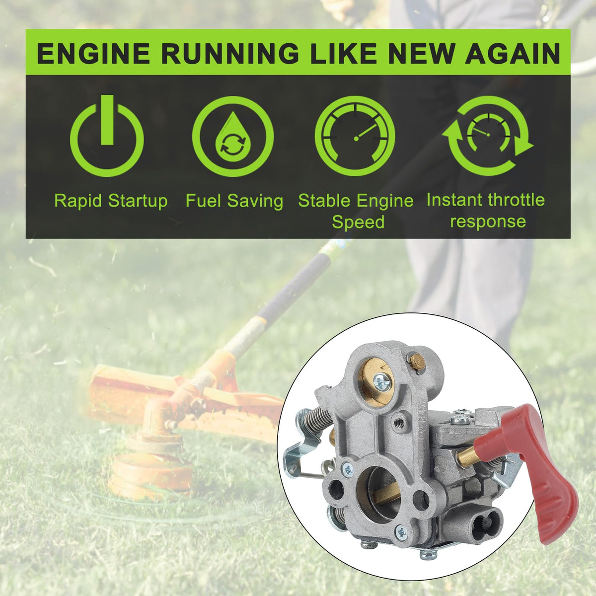 Harbot PP338PT primer pump aids reliable starting and fuel priming.