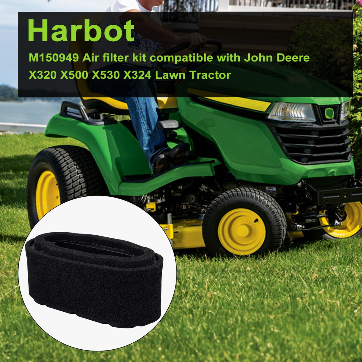 Harbot pre-filter for M140295 M140296 improves dust capture on JD mower