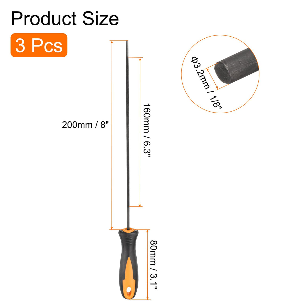 HARFINGTON 200mm filing length supports quick touch-ups in the field.