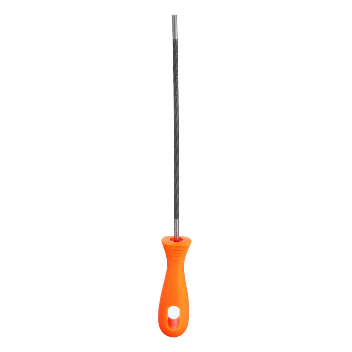 HARFINGTON chainsaw file closeup teeth shows durable chrome steel for lasting sharpening