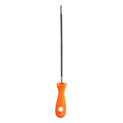 HARFINGTON chainsaw file closeup teeth shows durable chrome steel for lasting sharpening