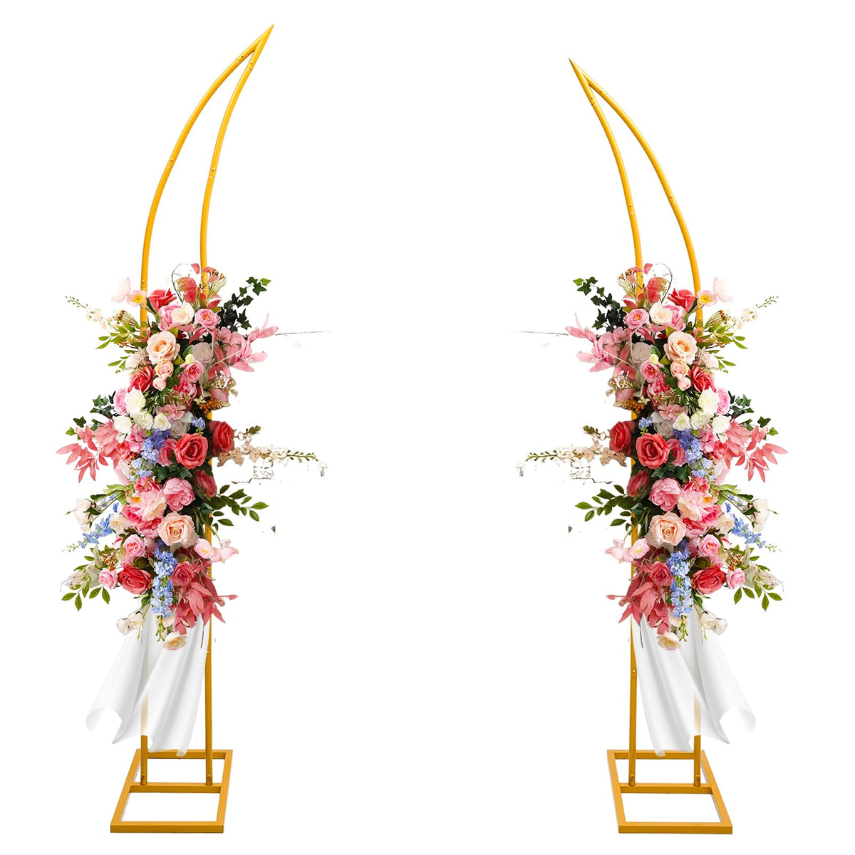 Harfirbe wedding arch stand gold 6.2ft for elegant ceremony entrance