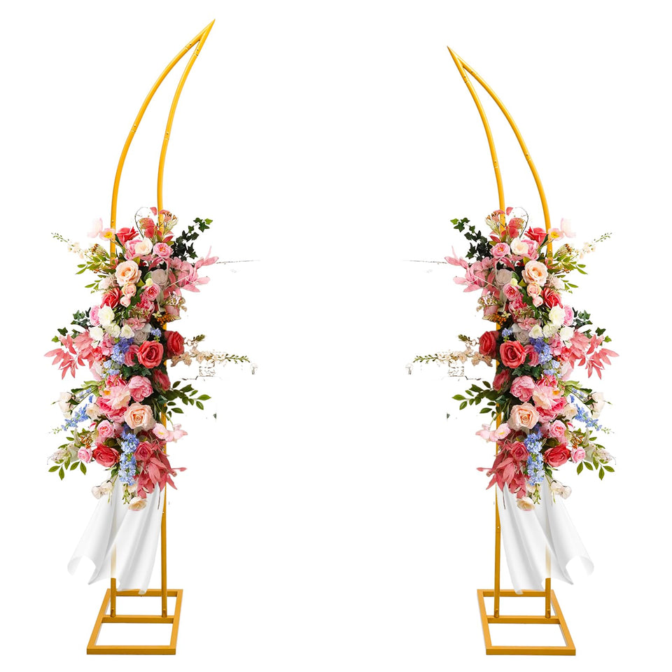 Harfirbe wedding arch stand gold 6.2ft for elegant ceremony entrance