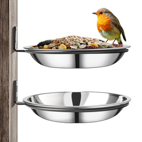 Harhana crow feeder tree mount tray in full outdoor view for durability