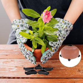 Hariendny heat-resistant planter foot pad keeps pots from hot surfaces.