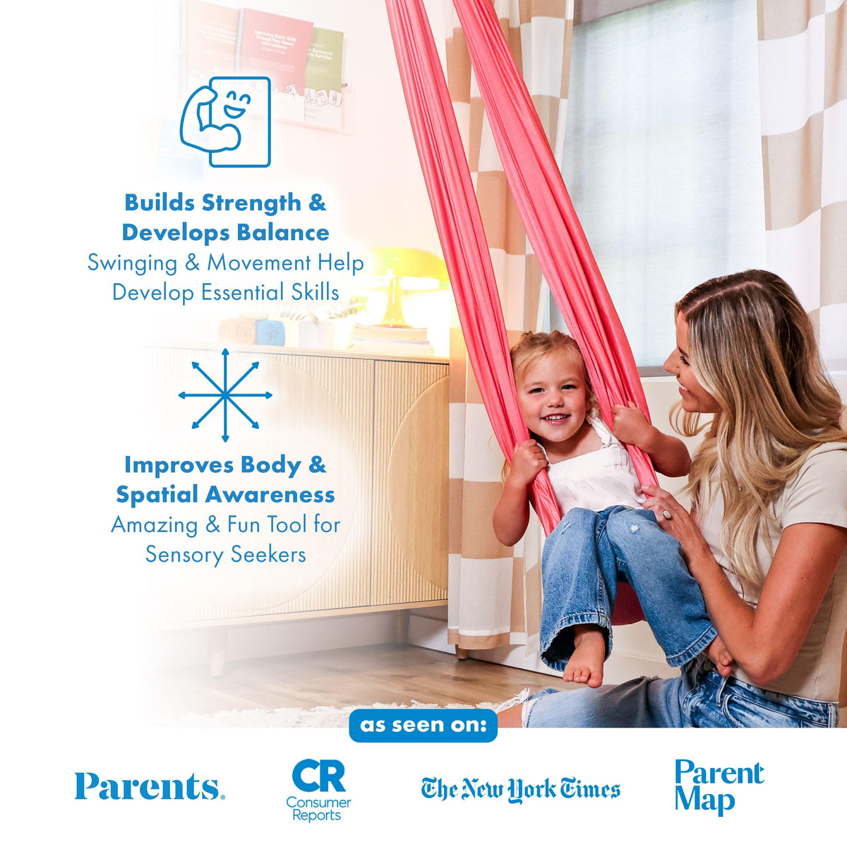 Harkla sensory swing features easy assembly with clear instructions.