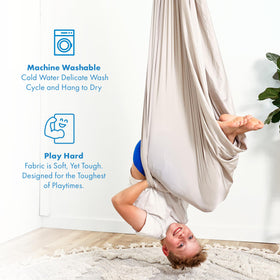 Harkla Sensory Swing gray hug-like calming effect for sensory seekers.