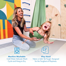 Harkla sensory swing no-swivel design for stable motion