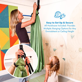 Harkla sensory swing fabric is washable nylon that stays soft