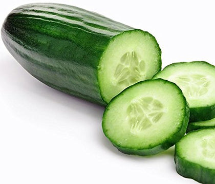 Harley Seeds Muncher burpless cucumber fruit for fresh eating and salads.