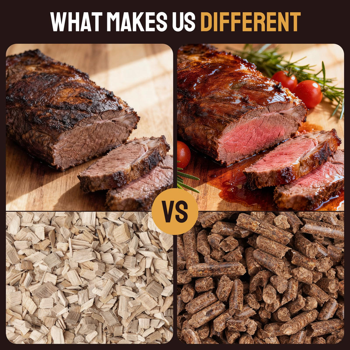 Harmos 4-Wood pellets grill-ready setup for quick, flavorful outdoor meals.