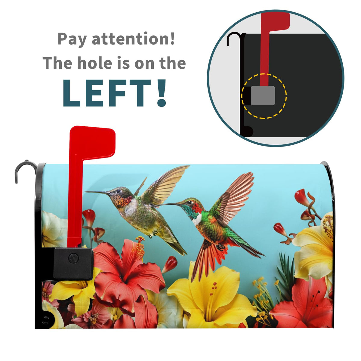 Harooni outdoor mailbox wrap enhances yard decor with a weather-ready design.