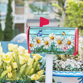 Harooni spring easter decor mailbox cover for welcoming homes.