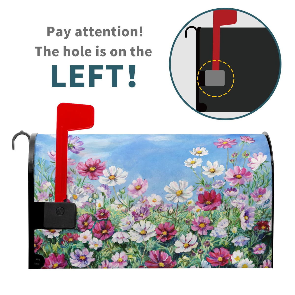 Harooni wildflowers design adds seasonal charm to outdoor mailboxes.
