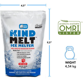 HARRIS Kind Melt pellets distribute evenly on patios and walkways