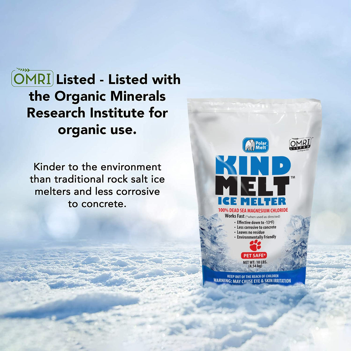 HARRIS Kind Melt formula is gentler on the environment and surfaces