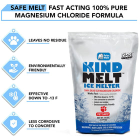 HARRIS Kind Melt activates quickly to clear ice on sidewalks