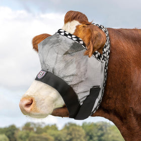 Harrison Howard cattle fly mask with breathable mesh protects eyes for sun and irritants
