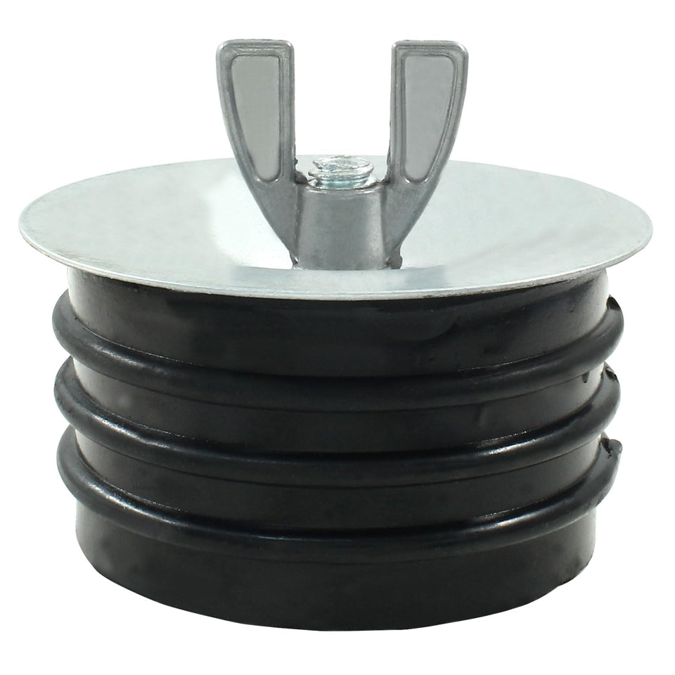 HARSKIYER 3inch sewer cleanout cap close-up shows seal for leak prevention in pipes
